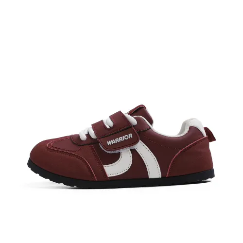 Warrior Non slip Lightweight Low Top Skateboard Shoes Women's Burgundy Rice