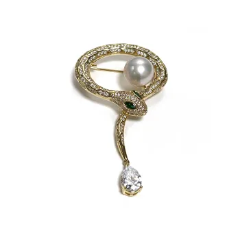 PEARL QUEEN Freshwater Pearl Brooches Unisex