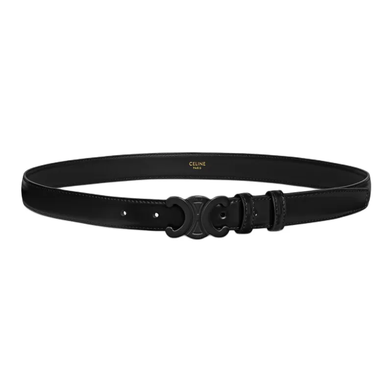 CELINE Medium Triomphe Belt In Taurillon Leather-0