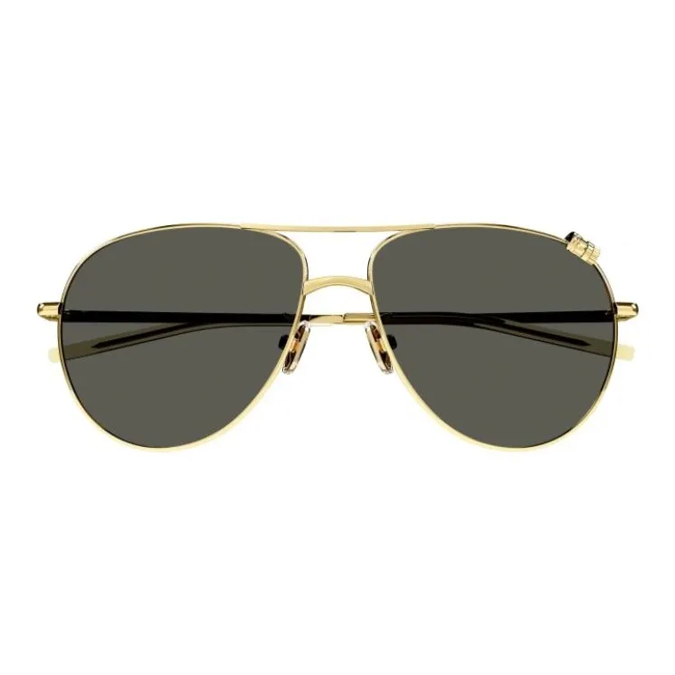 Boucheron Metal Aviator Sunglasses Women's Gold-1