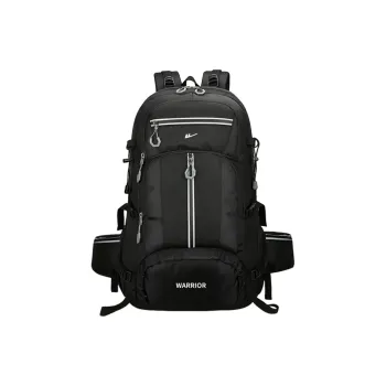 Warrior Nylon Mountaineering Backpack Regular Unisex Black