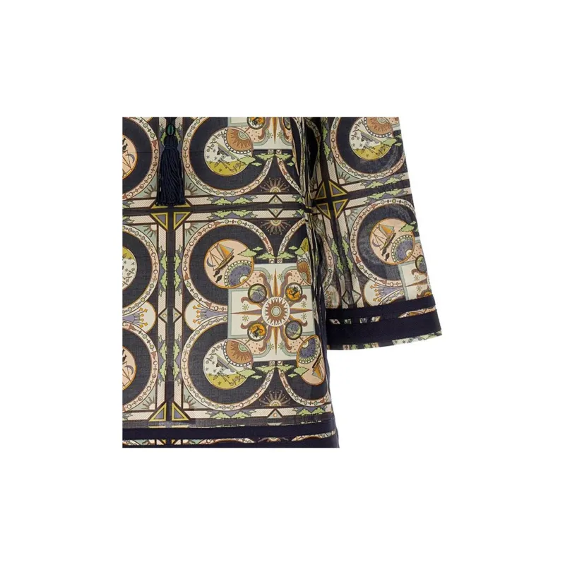 TORY BURCH Tory Sundial Square printed Tunic-2