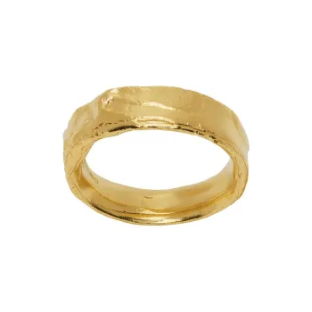 Alighieri Recycled 925 Silver Rings Men's Gold