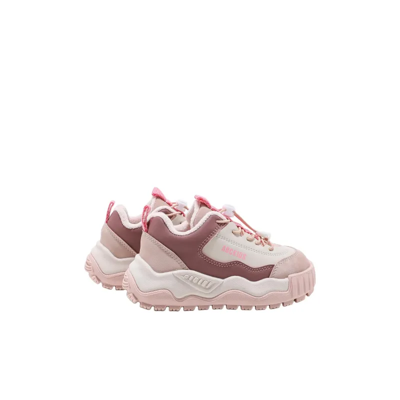 ABC KIDS Slip Resistant Lightweight Cushioning Kids Lifestyle Shoes Pink/Purple Color Kids'-4