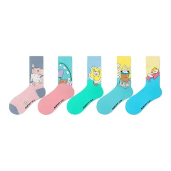 PL Mid Calf Socks Unisex 5 Pack