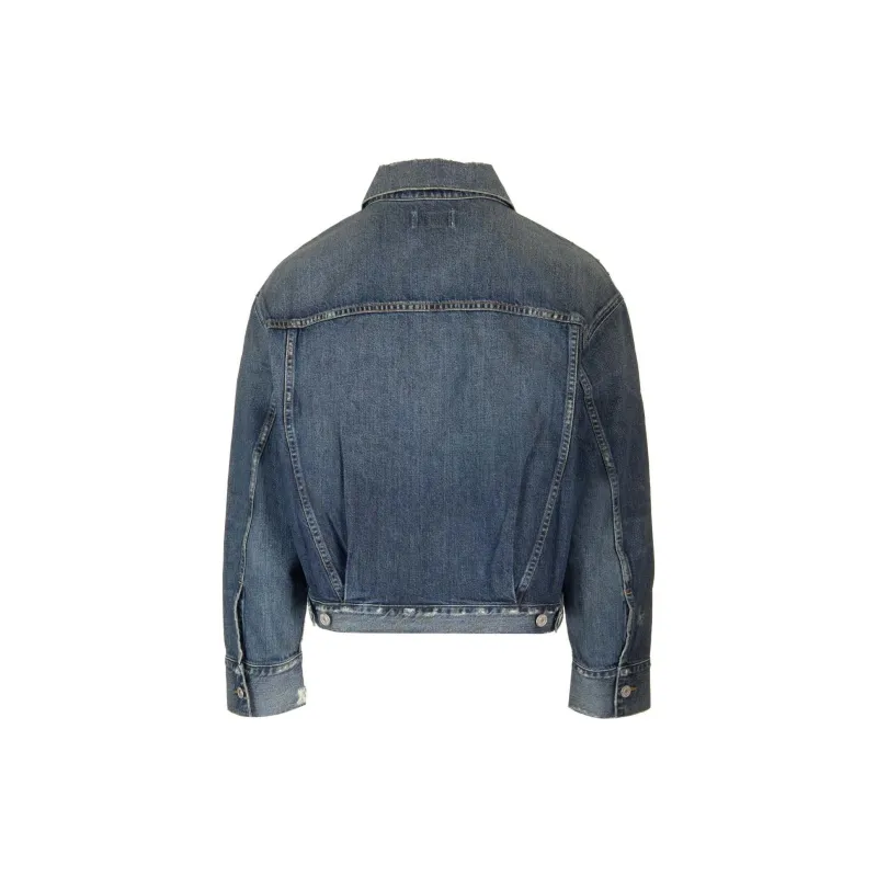 AGOLDE Dorian Distressed Denim Jacket-1