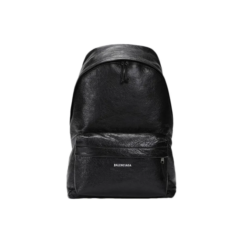 Balenciaga Explorer Sheepskin Backpack Men's Black-0