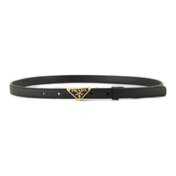 PRADA Triangle Logo Buckle Fastened Belt