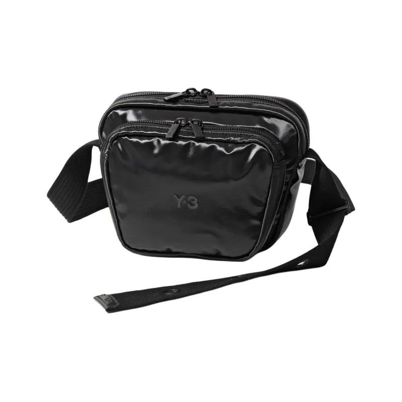 Y 3 Polyester Shoulder Bag, Crossbody Bag Unisex Black-0