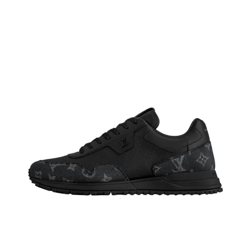 LOUIS VUITTON Run Away 2025 Spring Men's Collection Low-Top Casual Shoes Men's Black-0