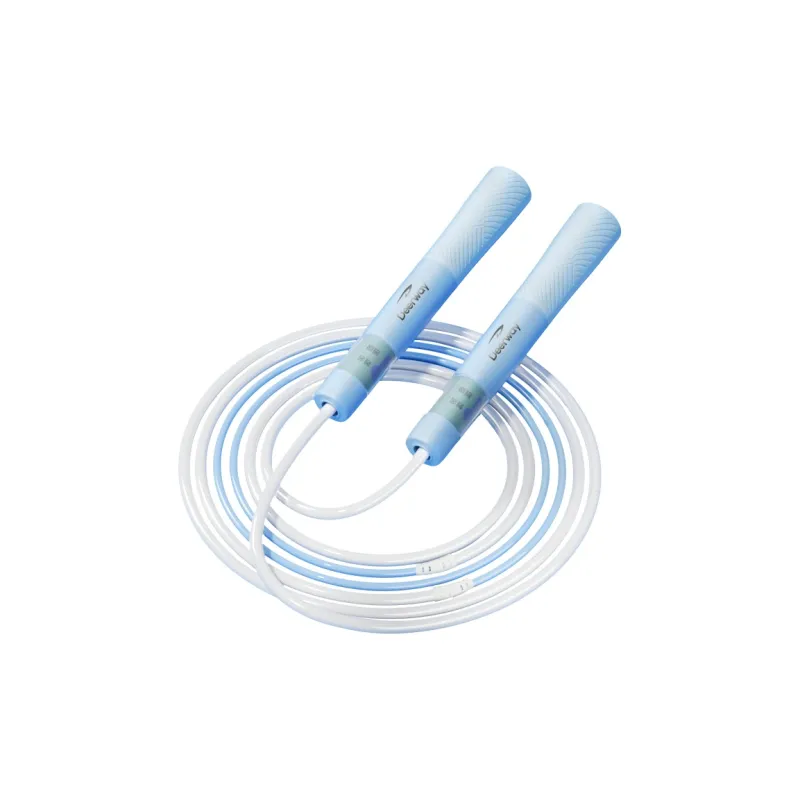 DEERWAY Fitness Training Non Countable Jump Ropes Adults PVC Rope ABS Controller 3.6m Pink-4