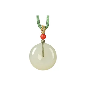 KUNYUYAO Hetian Jade Pendants Pale Greenish White Jade Unisex