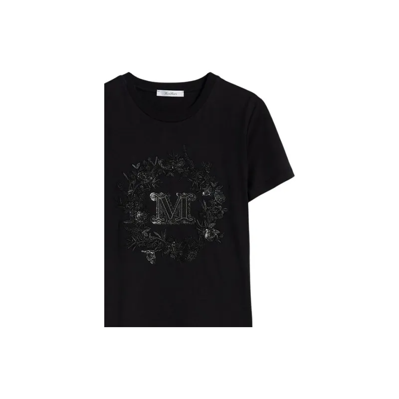 MaxMara T Shirts Women's Black-4