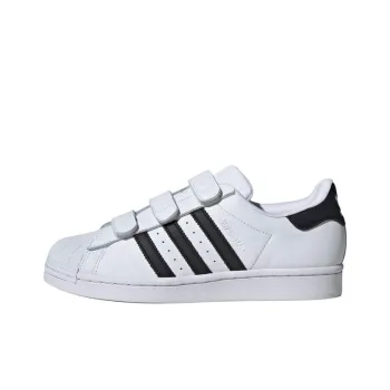 Adidas Originals SUPERSTAR CF Anti Slip Wear Resistant Low Top Skateboard Shoes Women's White Black