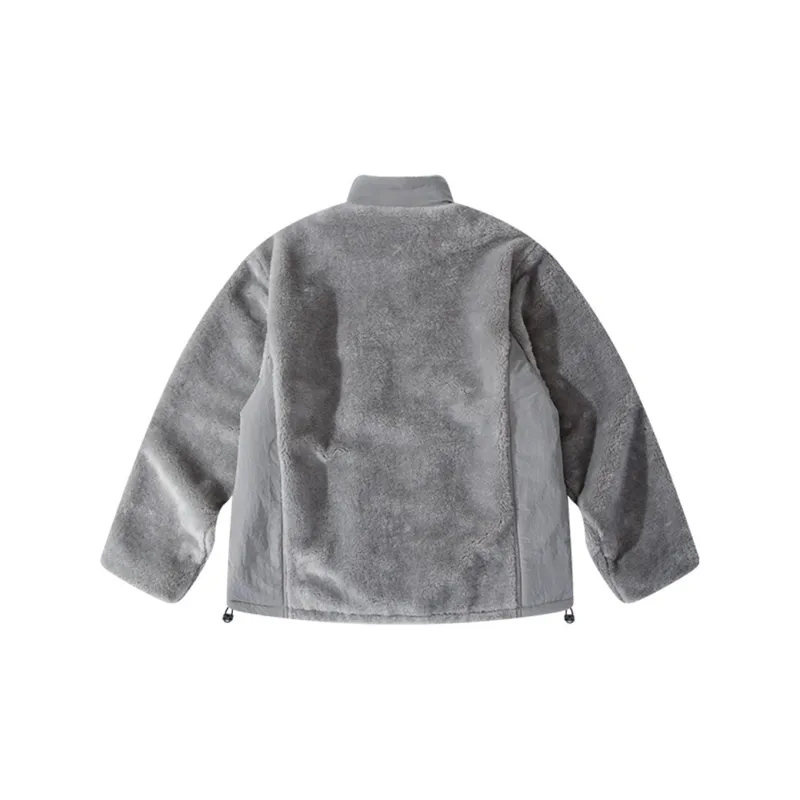 ENSHADOWER Velvet feel Coat Unisex Gray-2