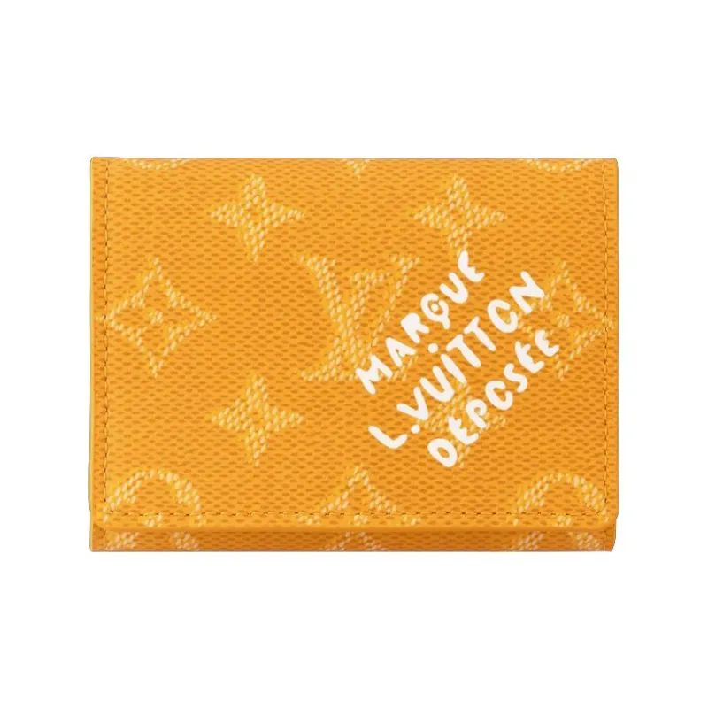LOUIS VUITTON Envelope Business Card Holder Yellow-0