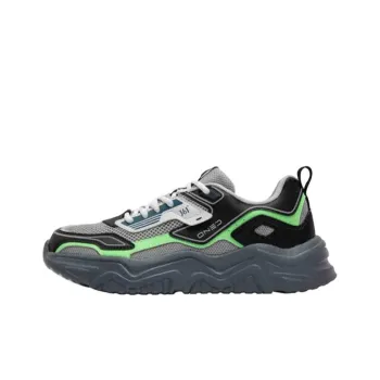 361° Anti Slip Wear Resistant Low Top Casual Shoes Men's Gray Black