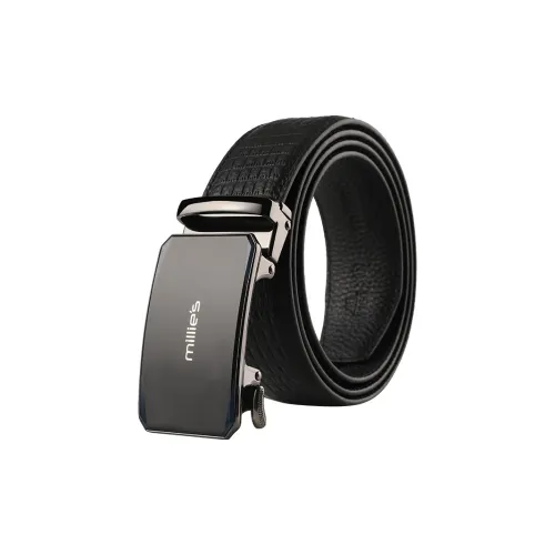 MILLIE'S Top Grain Cow Leather Leather Belts Men's 3.5cm