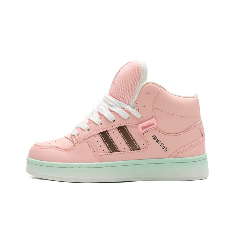 Circle Small Coverage Slip Resistant Balance Height Increasing Mid Top Skateboard Shoes Unisex Box Included-13