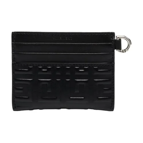 GIVENCHY 4G Leather Coin Purses Wallets Women's Black