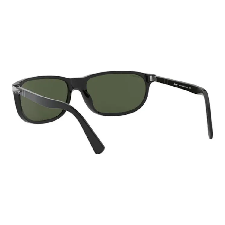 PERSOL Rectangular Sunglasses Men's Black-2
