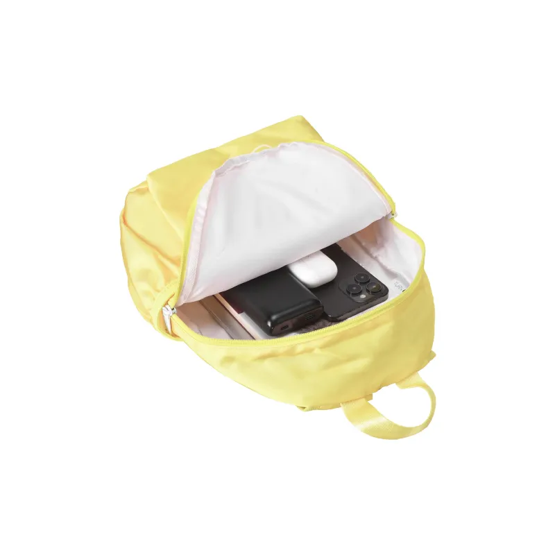 TURN UP Polyester Students Backpack Unisex Yellow-3