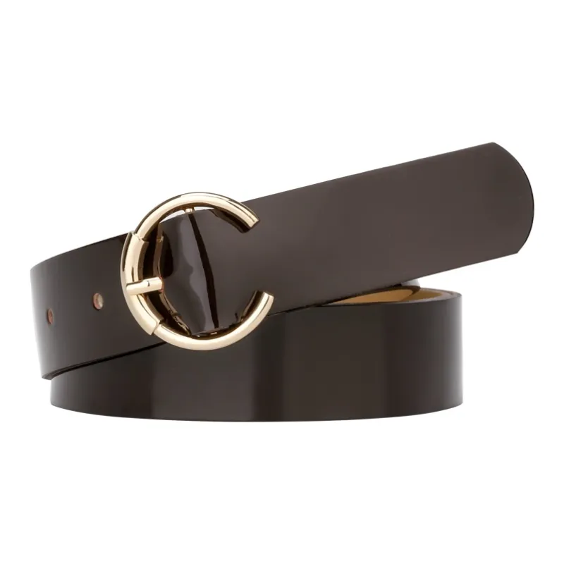 CATELLES Top Grain Cow Leather Leather Belts Women's Black/Burgundy/Coffee/Apricot 2.8cm-13