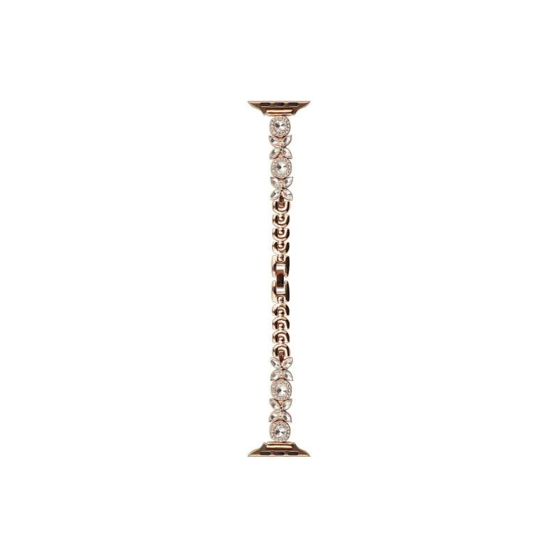 MSSM Watch Band Apple Compatibility Metal, Diamond Material-6
