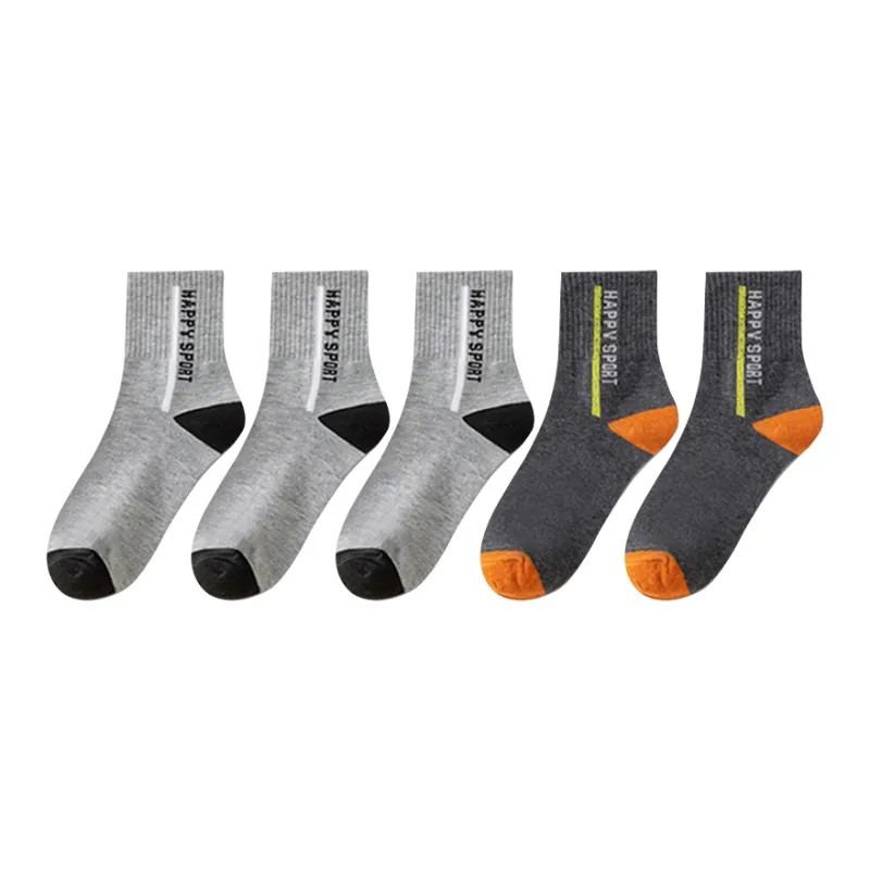 Mulong Family Mid Calf Socks Men's 5 Pack-20