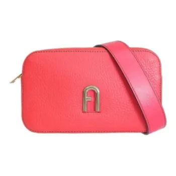 Furla Leather Shoulder Bag, Crossbody Bag Women's Rose Red