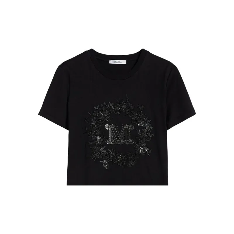 MaxMara T Shirts Women's Black-3