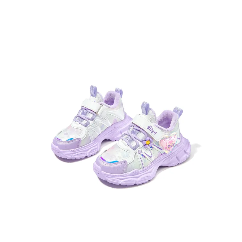 Disney Stitch Series Slip Resistant Anti Kick Cushioning Wear Resistant Breathable Warm Kids Lifestyle Shoes Kids'-11