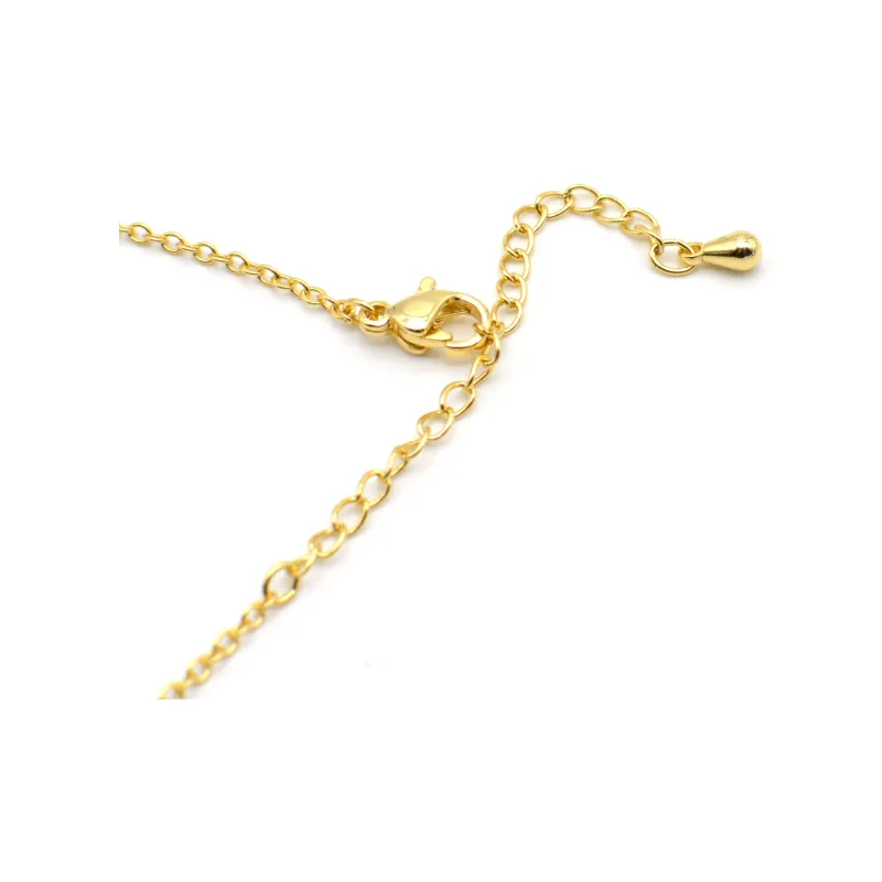 DAP Titanium Steel Gold Plated Necklaces Women's-3