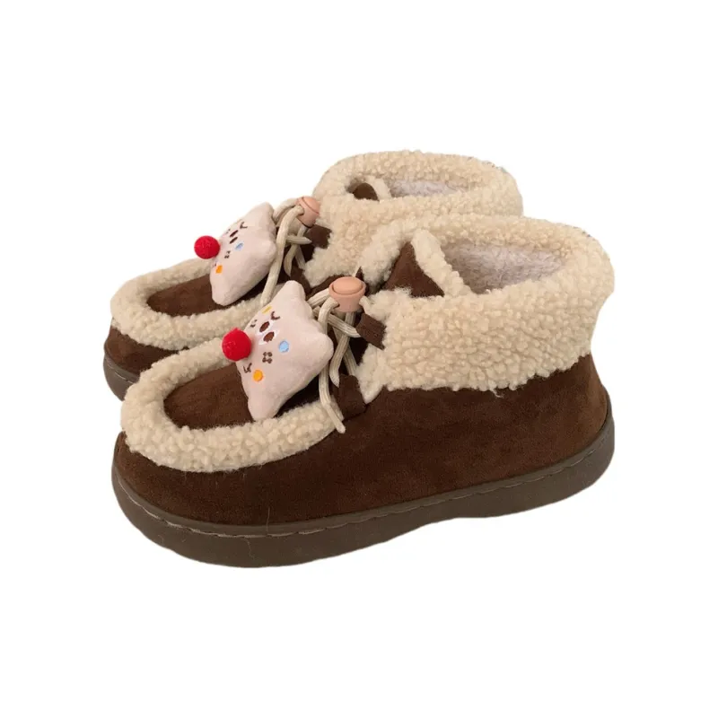 Thin Strips Cotton Slippers Women's, Black-10