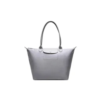 LONGCHAMP Le Pliage Néo Fabric Handbag Shoulder Bag Women's Cement Gray