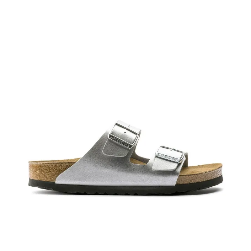 Birkenstock Arizona Soft Footbed EVA Abrasion-Resistant Slide Slippers Unisex Silver-1