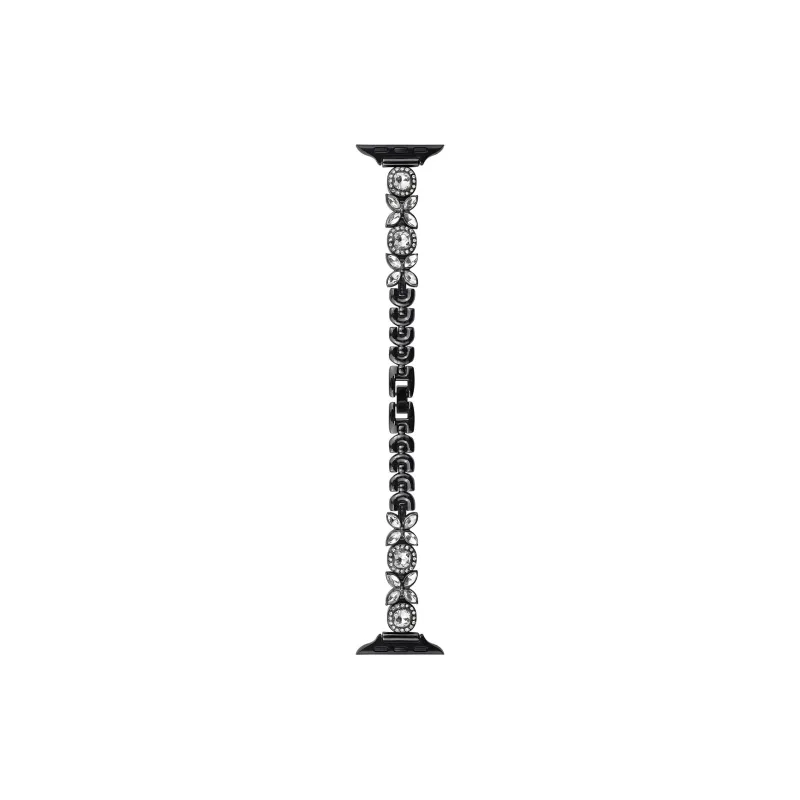 MSSM Watch Band Apple Compatibility Metal, Diamond Material-4
