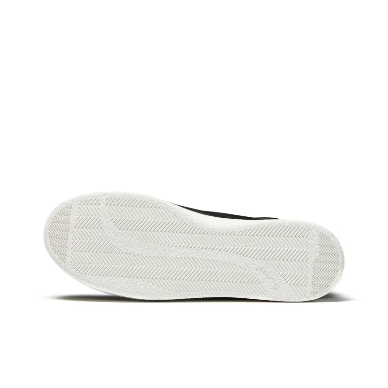 TRUFFAUT Sports Genuine Leather White Sneakers Low Top Skateboard Shoes Men's-9