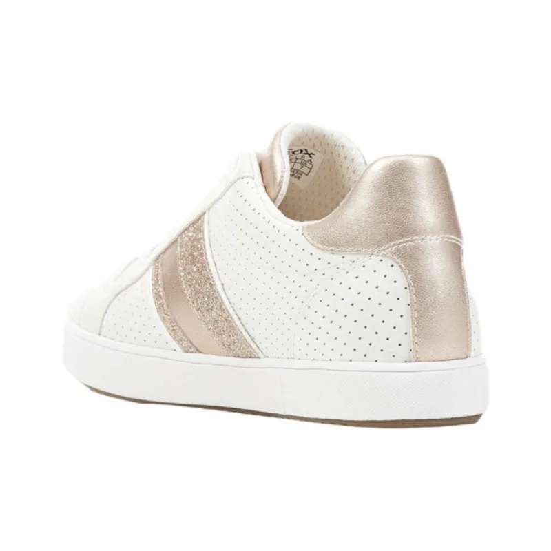 GEOX Blomiee Low-Top Skateboard Shoes Women's White-3
