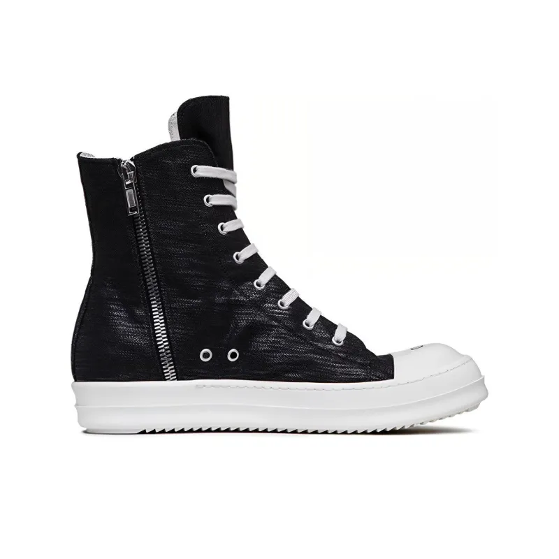 Rick Owens DRKSHDW Sneaks High Top Stylish Skateboarding Shoes Men's Black-1