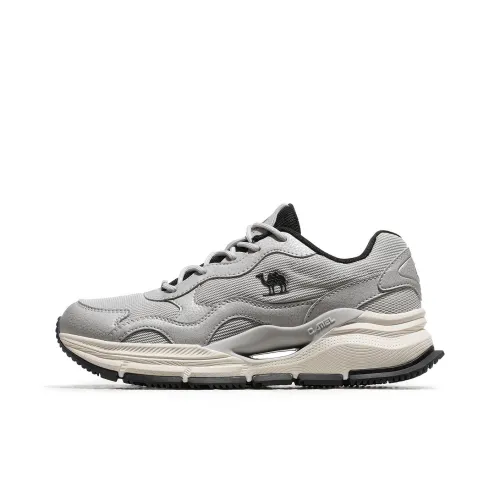 CAMEL Anti-Slip Wear-Resistant Low-Top Hiking Shoes Men's Silver Gray