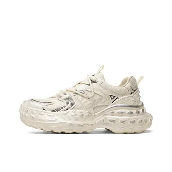 NFL Tire Tread Bottom Height Increasing Slip Resistant Low Top Chunky Sneakers Unisex Silver