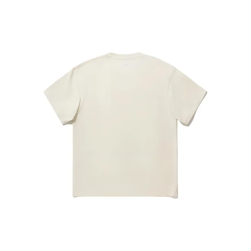 LiNing T Shirt Men's Creamy Yellow-1