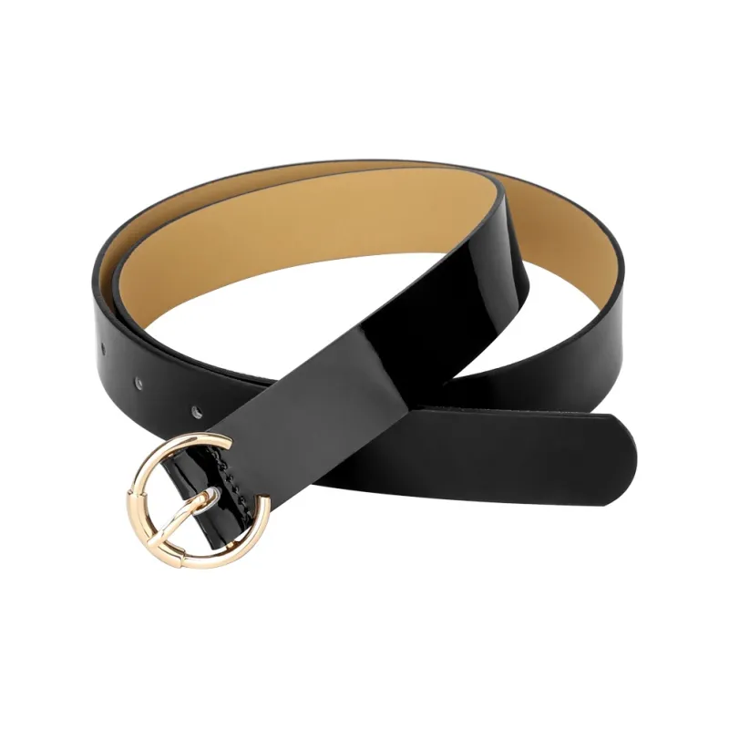 CATELLES Top Grain Cow Leather Leather Belts Women's Black/Burgundy/Coffee/Apricot 2.8cm-2