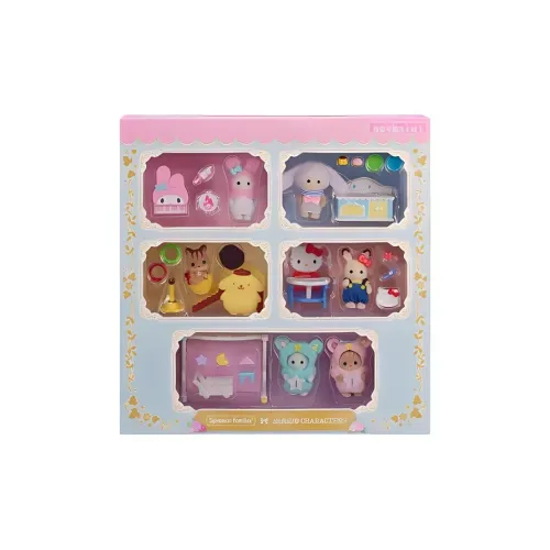 Sylvanian Families Sanrio Collaboration Set Box Dolls Plush Doll Small Size High