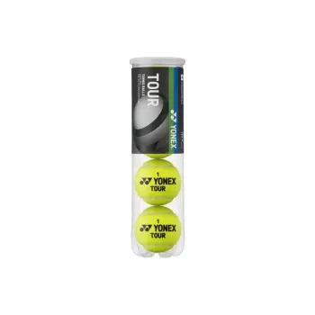 YONEX TBTUR4P Tennis Balls Wool, Synthetic Fiber Match Ball Competition Yellow
