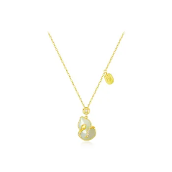 CANHUI S925 Silver Fortune Serpent Necklace Women's