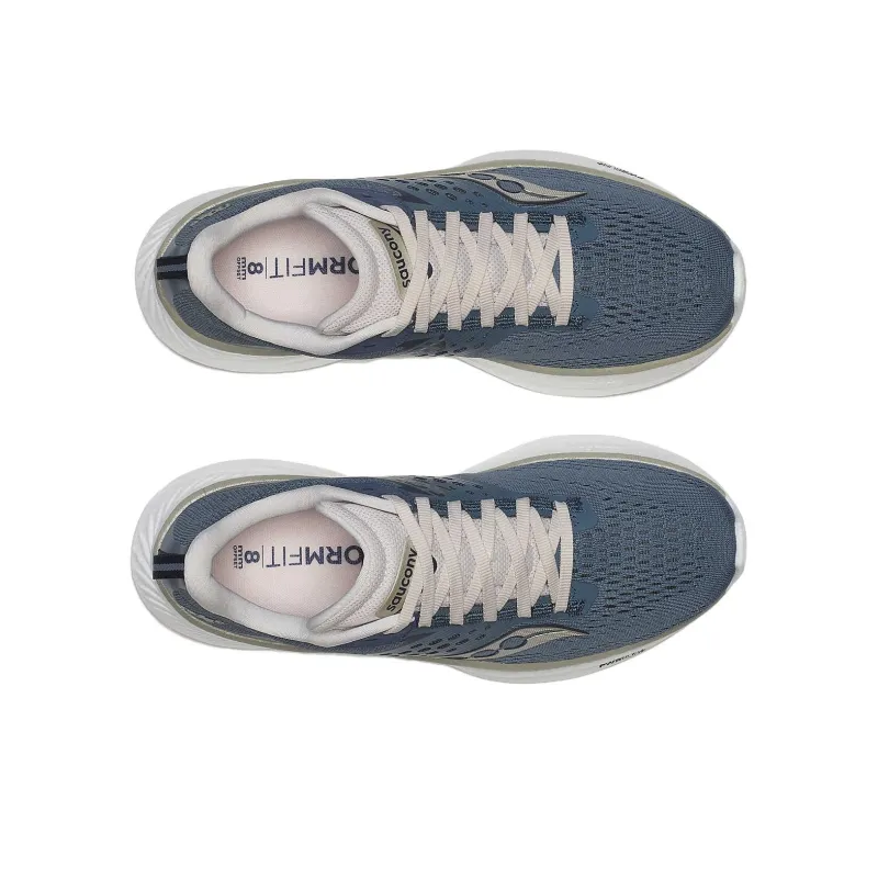 Saucony Anti Slip Wear Resistant Low Top Running Shoes Women's Gray Blue-3