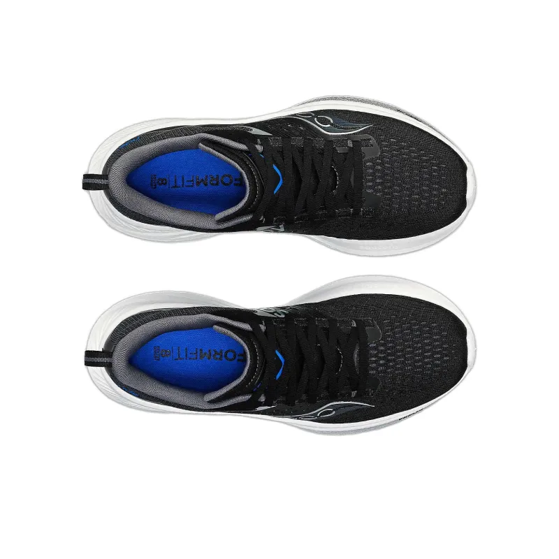 Saucony Anti Slip Wear Resistant Low Top Running Shoes Men's Black-3