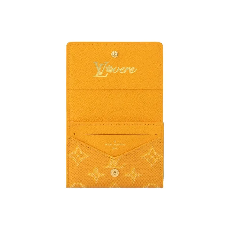 LOUIS VUITTON Envelope Business Card Holder Yellow-3